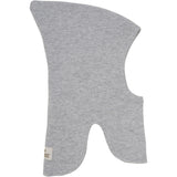 Huttelihut Light Grey Melange Elefantlue Ull Strikk Windstop