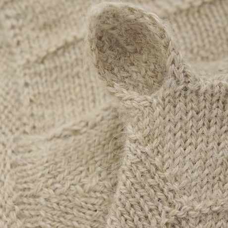 Huttelihut Camel Melange Bonnet Ears Alpaca Ull Strikk