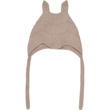 Huttelihut Mahogany Rose Bonnet Ears Alpaca Ull Strikk