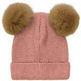 Huttelihut Burlwood Lue Strikk Alpaca Pompoms