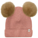 Huttelihut Burlwood Lue Strikk Alpaca Pompoms