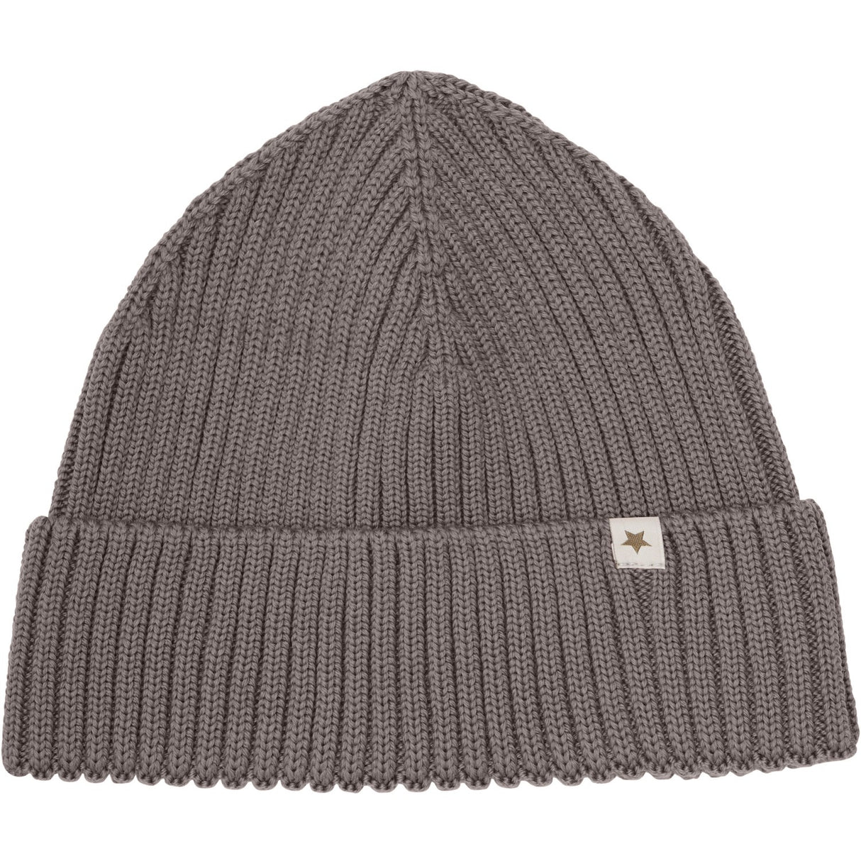 Huttelihut Brown Melange Beanie Ull Strikk