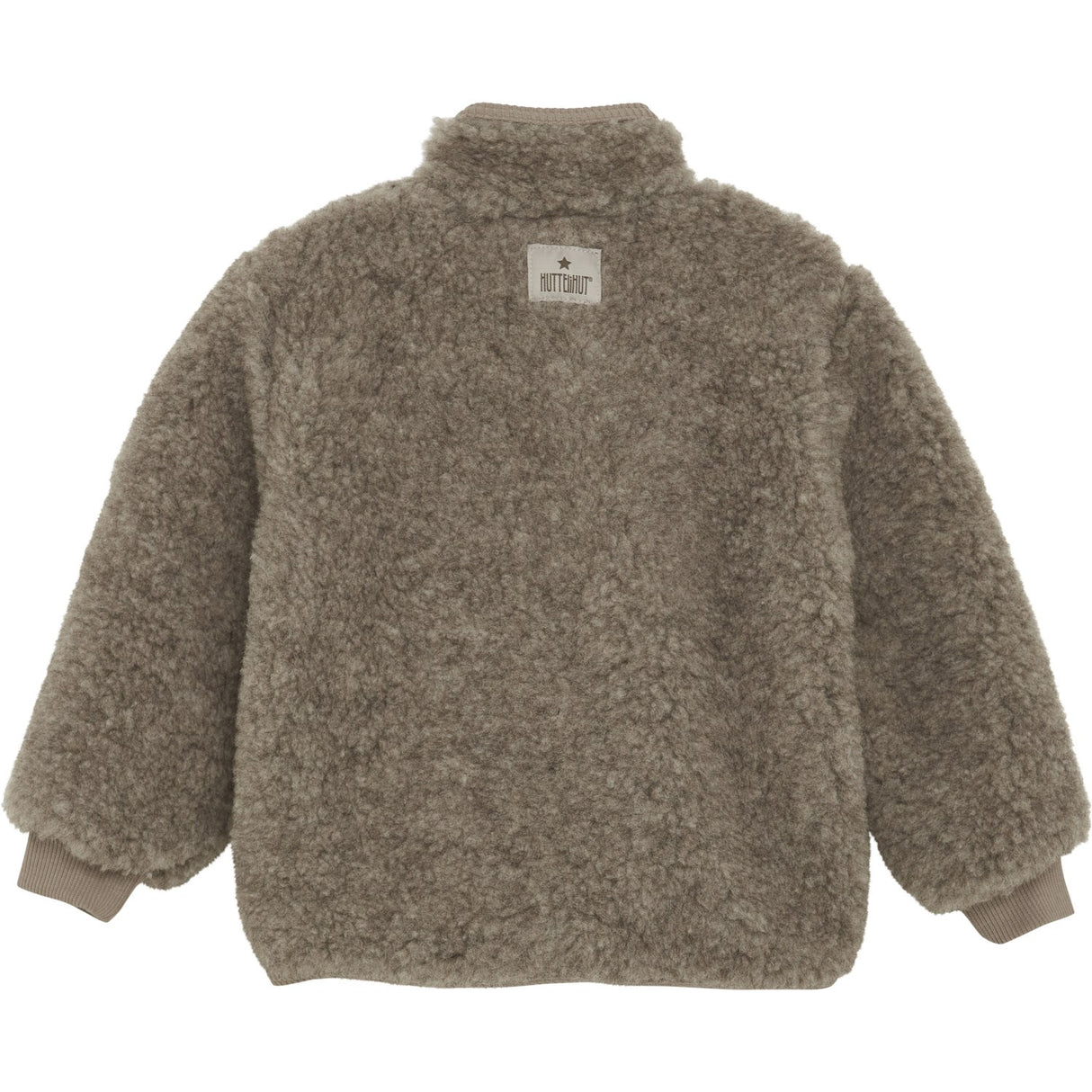 Huttelihut Camel Melange Jakke Ull Teddybjørn W. Lining