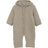 Huttelihut Camel Melange Pram Drakt Ears Ull Fleece