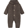 Huttelihut Brown Melange Pram Drakt Pixie Ull Fleece