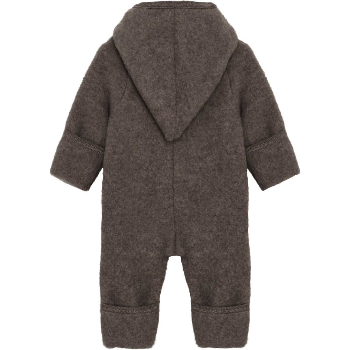 Huttelihut Brown Melange Pram Drakt Pixie Ull Fleece