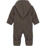 Huttelihut Brown Melange Pram Drakt Pixie Ull Fleece