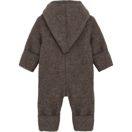 Huttelihut Brown Melange Pram Drakt Pixie Ull Fleece