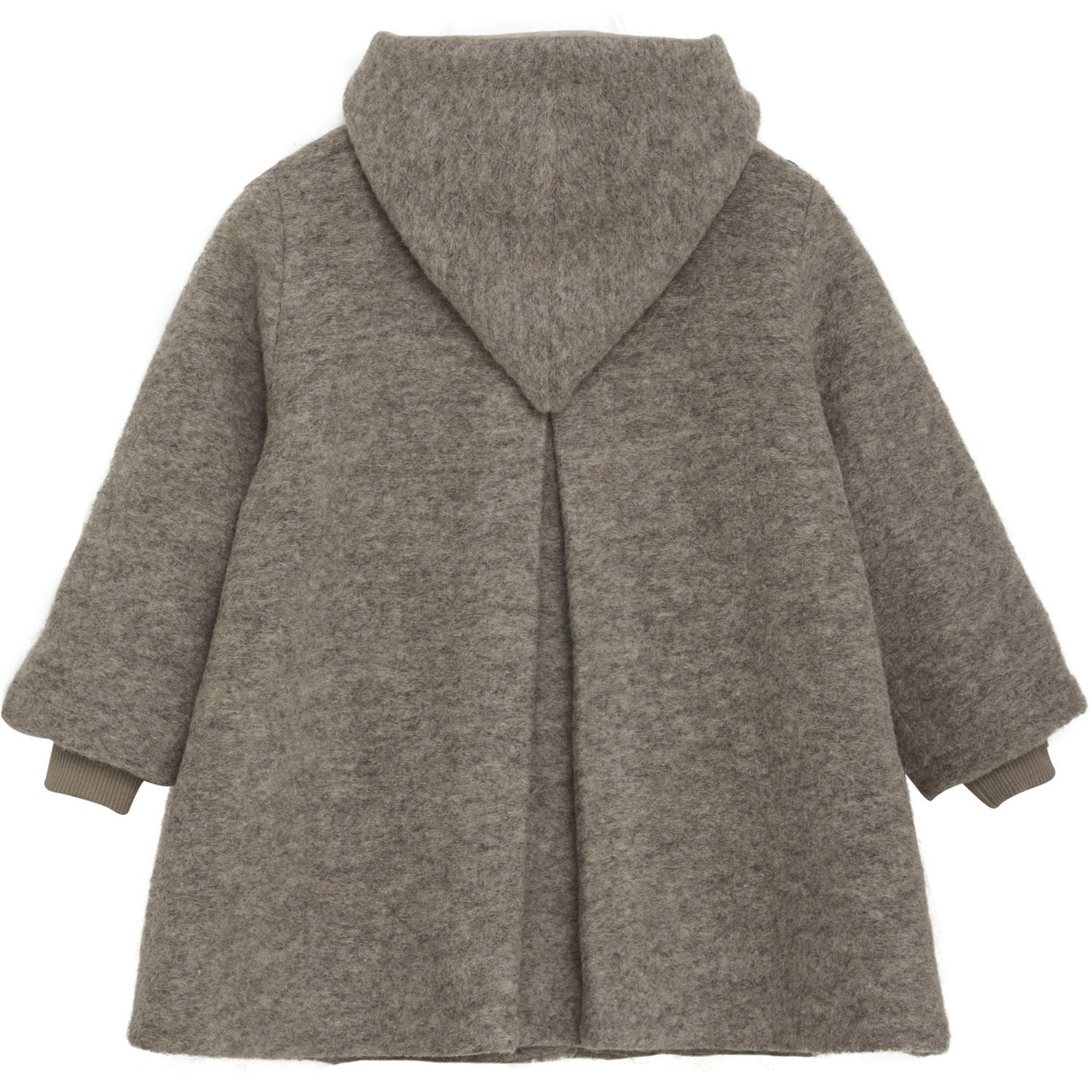 Huttelihut Camel Melange Frakk Hette Ull W. Lining