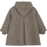 Huttelihut Camel Melange Frakk Hette Ull W. Lining