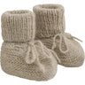 Huttelihut Camel Melange Footies Alpaca Ull Strikk