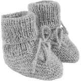 Huttelihut Medium Grey Melange Footies Alpaca Ull Strikk