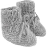 Huttelihut Medium Grey Melange Footies Alpaca Ull Strikk