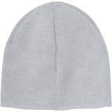 Huttelihut Medium Grey Melange Beanie Solid Ull Strikk
