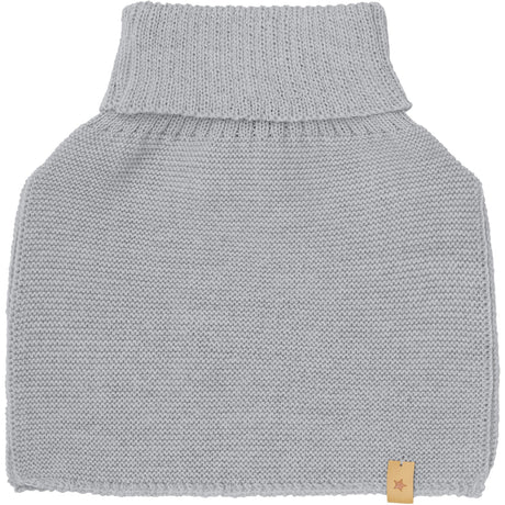 Huttelihut Medium Grey Melange Nakkevarmer Ull Strikk
