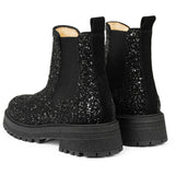 Angulus Chelsea Støvel Black Glitter/Black/Black