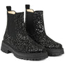 Angulus Chelsea Støvel Black Glitter/Black/Black