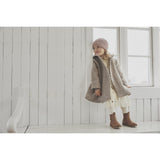 Huttelihut Camel Melange Frakk Hette Ull W. Lining