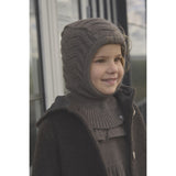 Huttelihut Brown Melange Elefantlue Ull Strikk