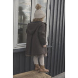 Huttelihut Sand Melange Lue Strikk Alpaca Pompom