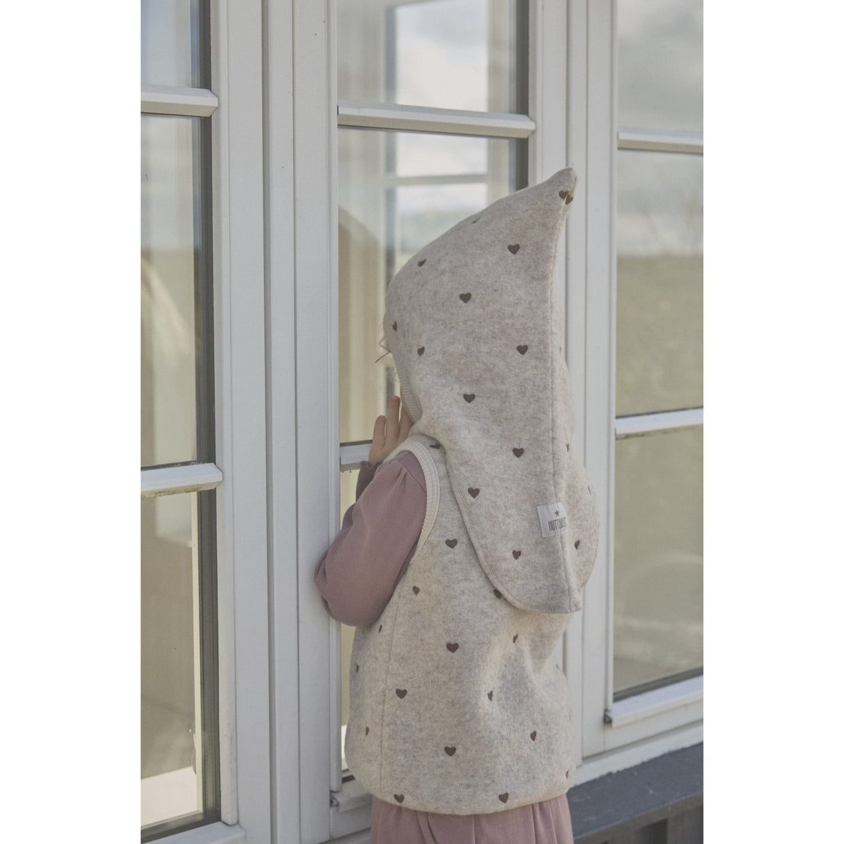 Huttelihut Sand Melange Elefantlue All Over Emb. Ull