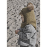 Huttelihut Camel Melange Elefantlue Ull Alpaca Pompoms