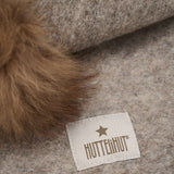 Huttelihut Camel Melange Elefantlue Ull Alpaca Pompoms