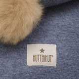 Huttelihut Folkstone Gray Elefantlue Ull Alpaca Pompoms