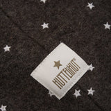 Huttelihut Dark Brown Melange Elefantlue All Over Emb. Ull