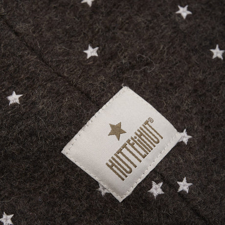 Huttelihut Dark Brown Melange Elefantlue All Over Emb. Ull