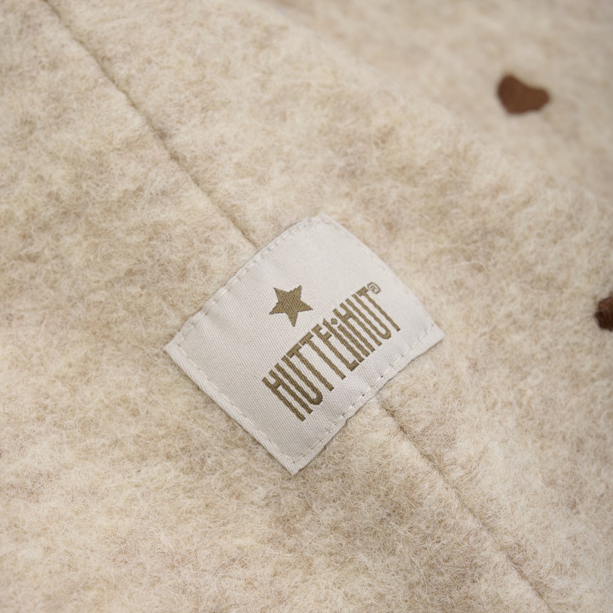 Huttelihut Sand Melange Elefantlue All Over Emb. Ull