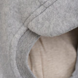 Huttelihut Medium Grey Melange Elefantlue Bomull Fleece W. Lin