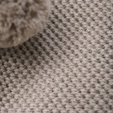 Huttelihut Camel Melange Elefantlue Windstop Pompoms