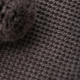 Huttelihut Brown Melange Elefantlue Windstop Pompoms