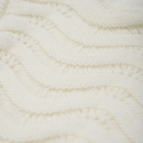 Huttelihut Off-White Elefantlue Ull Strikk