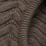 Huttelihut Brown Melange Elefantlue Ull Strikk