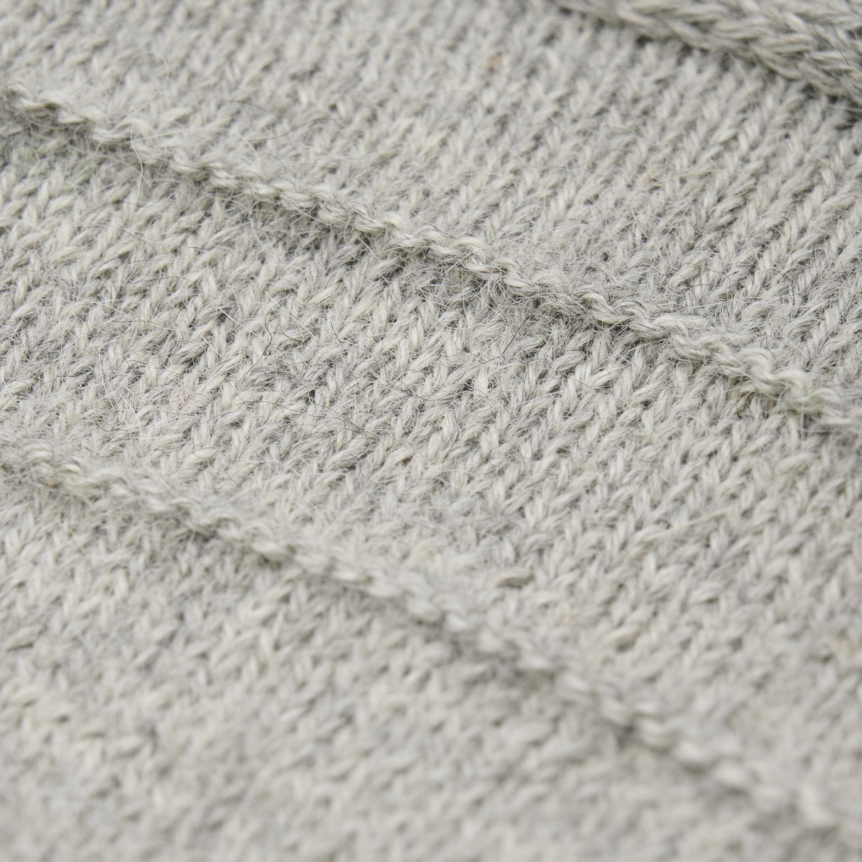 Huttelihut Medium Grey Melange Bonnet Ears Alpaca Ull Strikk