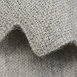 Huttelihut Medium Grey Melange Bonnet Ull Strikk Alpaca Pompom