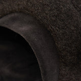 Huttelihut Dark Brown Melange Lue Ull W. Velour Lining