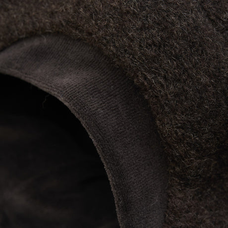 Huttelihut Dark Brown Melange Lue Ull W. Velour Lining