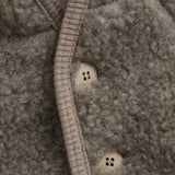 Huttelihut Camel Melange Jakke Pixie Ull Teddybjørn W. Lin