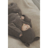 Huttelihut Brown Melange Elefantlue Ears Ull Strikk