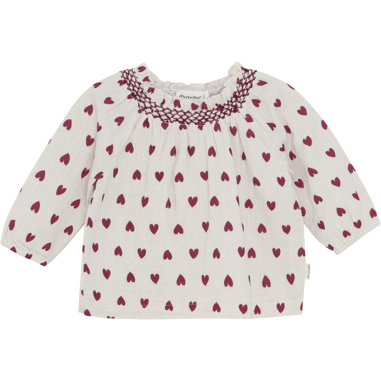 Minymo Eggnog Bluse LS AOP