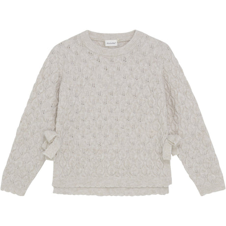 Minymo Smoke Gray Pullover LS Strikk