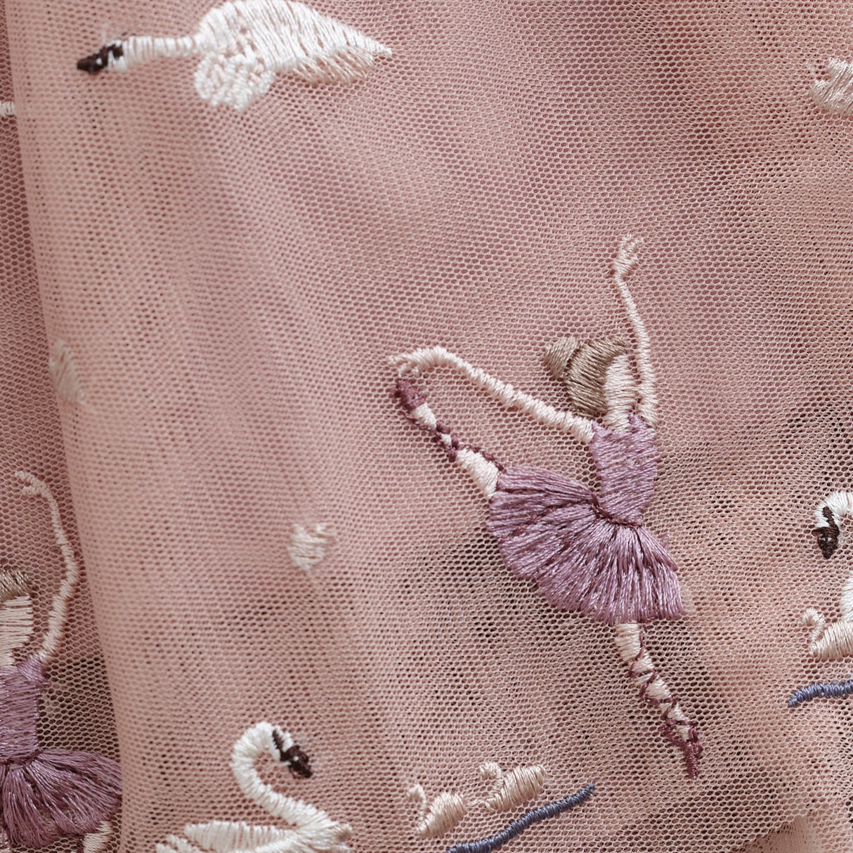 Minymo Shadow Gray Skjørt Mesh W. Emb.