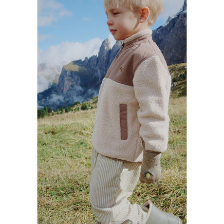 Konges Sløjd Oxford Tan Flynn Fleece Jakke Grs