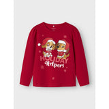 Name It Barbados Cherry Nmfsasa Paw Ls Top Cplg