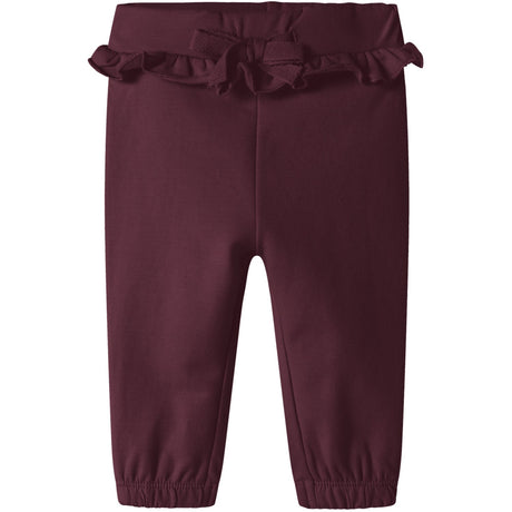 Name It Burgundy Nbfrowane Sweat Bukser Bru