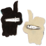 Konges Sløjd Bow Kitty 2 Pakke Bue Kitty Beaded Hair Clip