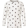Name It Cloud Dancer Tiny Heart Nmfvemma Glitter Ls Slim Top